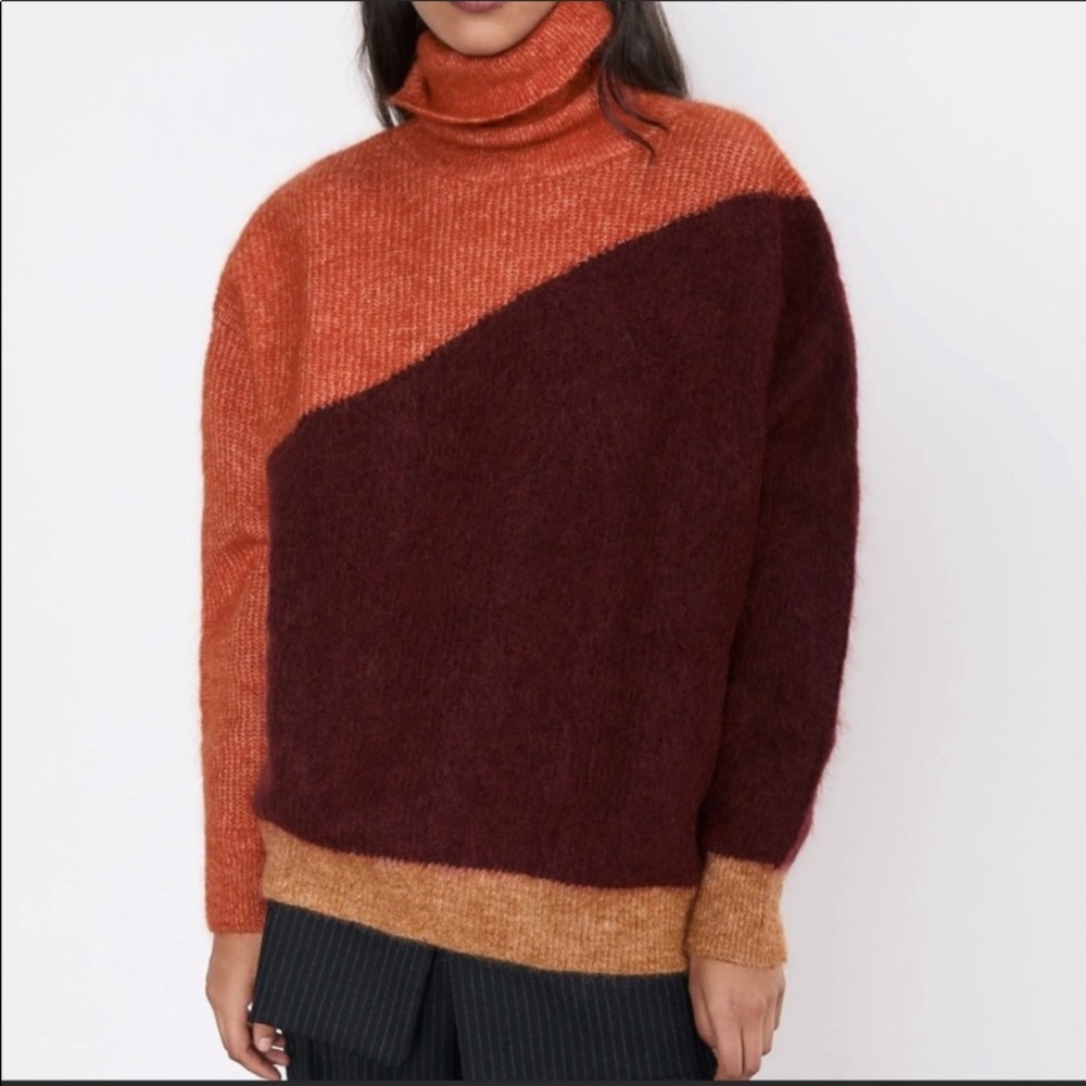 Zara Color Block Sweater